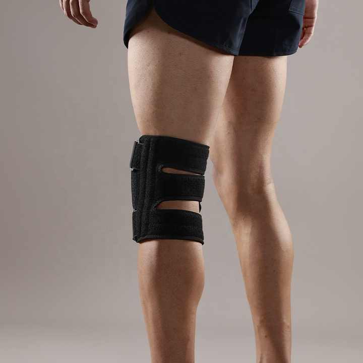 Open patella knee support Knee Brace with Side Stabilizers for Meniscus Tear Knee Pain Injury Recovery Adjustable Knee Support Men and Women