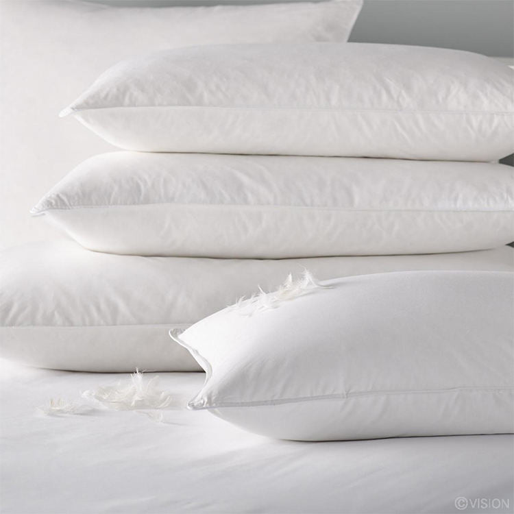 Luxury Polyester Filling Feather Cotton Hilton Hotel 100% Cotton Bed Pillow