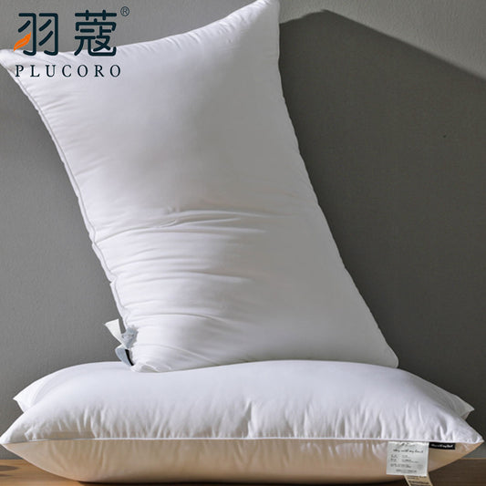 Luxury Polyester Filling Feather Cotton Hilton Hotel 100% Cotton Bed Pillow