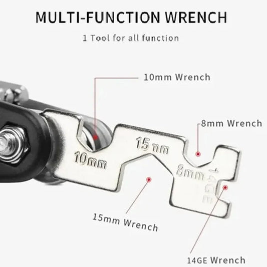 16 in 1 Multi-functional Repair Tool - Hex Spoke Wrench Screwdriver LCM